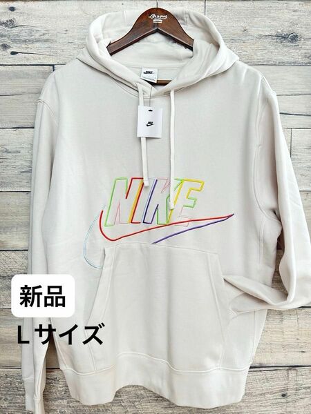 新品★NIKEナイキ★クラブ+ BB MCF プルオーバー L/S フーディ/Lサイズ パーカー グレー プルオーバー フーディ