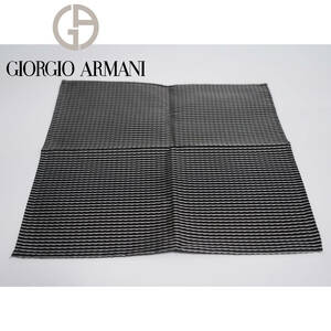 ⑥ポケットチーフ ジョルジオアルマーニ GIORGIO ARMANI ブラック スーツ セットアップ