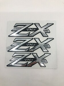 新品 ライブDIO AF34　AF35　ZX エンブレム 3枚/1SET シルバー メッキ