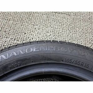 トーヨー NANOENERGY3 165/55R15 4本SET◎2023年製9.9分山オンロード◎中古 特筆すべき損傷なし◎旭川手渡し可◎タントカスタム等にの画像8