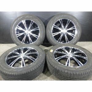 2023年製8分山 ヨコハマ Blu Earth-RV RV03CK 165/65R14 x BROOK / 社外アルミホイール 4.5J 4穴 100 +45 Φ約61 4本SET◎中古旭川手渡し可