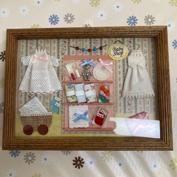 ハンドメイド ミニチュア額 Baby Shop