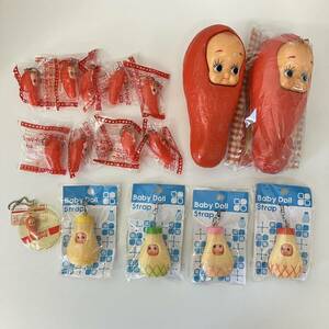 【K5082】 ジャンク キューピー たらこキューピー マスコット キーホルダー 16点セット グッズ おまとめ レトロ 長期保管 自宅保管