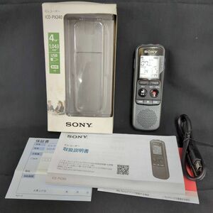 U384-H29-40 SONY Sony IC магнитофон ICD-PX240 1103170 4GB USB одиночный 4 форма ×2 шум cut фильтр с ящиком электризация проверка settled 