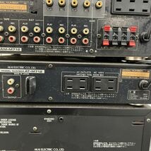 B411-H15-3252 AKAI アカイ CDプレーヤー/CD-M712 カセットデッキ/GX-M712W チューナー/AT-M712 イコライザー/EA-M712 通電確認済み_画像8