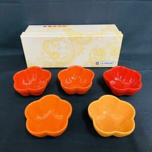 R017-H26-283 LE CREUSET ル・クルーゼ 陶器オーブンウェア 箱付 口径約8cm 高さ約4cm