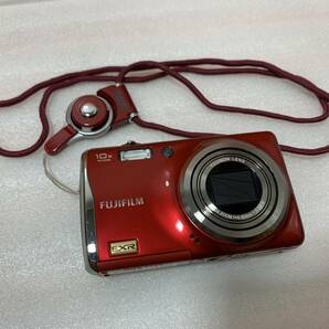 10/31☆FUJIFILM FinePix F80 EXR 10ｘ ZOOM f=5-50ｍｍ 1：3.3-5.6 デジカメ デジタルカメラ レッド 赤 NP-50 写真追加有☆Hの画像1