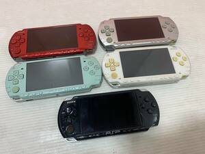 12/46☆SONY　PSP　本体5台まとめ　PSP-3000/PSP-2000/PSP-1000/PSP-3001D　写真追加有☆D2