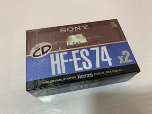 4/33*[ unopened ] record medium SONY HF-ES 74 ×2 2HF-ES74*C1