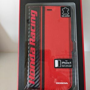 HONDA RACING iPhone XS/X用 手帳型ケース HR-PXB1 RD