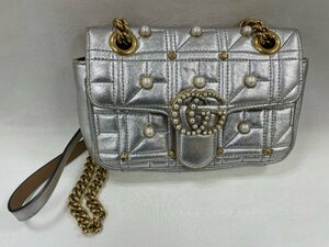 グッチ GUCCI GGマーモントチェーンショルダー 446744 【中古】 【バッグ】