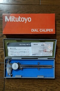 mitsutoyo dial vernier calipers 150mm 1 pcs case attaching .,mitsutoyo dial vernier calipers for case 1 piece secondhand goods 