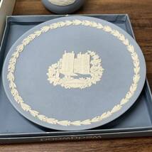 【5点セット】ウェッジウッド WEDGWOOD 小物入れ　一輪挿し　プレート3枚　セット　ジャスパー_画像6