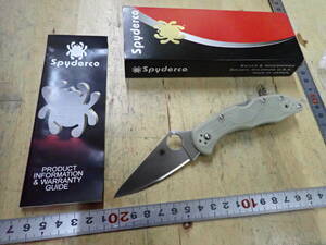 『K07E』SPYDERCO スパイダルコ C11FPGITD　Delica　GITD デリカ VG-10