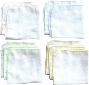  gauze handkerchie made in Japan baby 25×25.10 sheets 2 layer baby plain white newborn baby child care . gauze double gauze gauze is ..