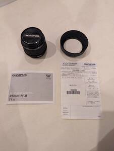 オリンパス OLYMPUS M.ZUIKO DIGITAL 25mm F1.8 ブラック マイクロフォーサーズ 単焦点レンズ 
