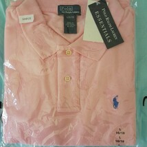 新品未開封 ポロシャツ ピンク Lサイズ 半袖_画像1