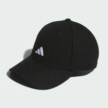 ★アディダス ゴルフ ADIDAS GOLF 新品 メンズ ロゴ フランネル ツイード キャップ 帽子 CAP 黒 57-60cm[IA26351N-5760]七★QWER QQAA-60_画像1