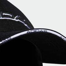 ★アディダス ゴルフ ADIDAS GOLF 新品 メンズ 快適 リニアロゴ コットン キャップ 帽子 CAP ぼうし 黒 57-60cm [HC3805-5760]七 ★QWER_画像4