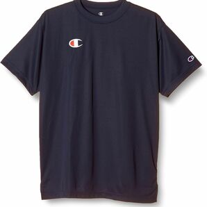 ●送料390円可能商品 チャンピオン Champion 新品 メンズ ロゴ入り COOL 抗菌防臭機能 半袖 Tシャツ 紺 M[C3PS390-370-M] 三 壱★QWER★の画像1