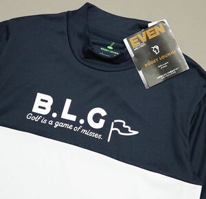 * стоимость доставки 390 иен возможность товар bogi- lounge Golf EVEN BOGEY LOUNGE GOLF новый товар мужской короткий рукав футболка темно-синий XL[3A10122BG-67-LL] один три три *QWER