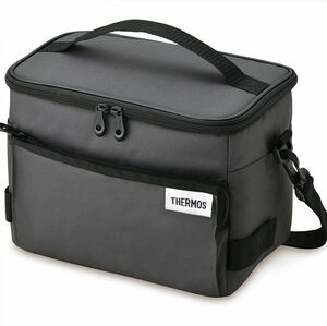 * Thermos THERMOS новый товар 5 слой изоляция структура складной уличный отдых термос сумка-холодильник сумка BAG портфель 5L[RFD005-BK] один шесть *QWER*