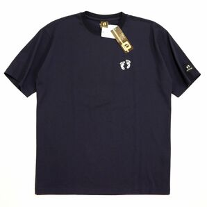 ●送料390円可能商品 ハンテン HANGTEN 新品 メンズ 大きいサイズ カジュアル バックロゴ 半袖 Tシャツ 紺 [SM369K-BL5-4L] 一 三 零★QWERの画像3