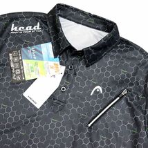 ●送料390円可能商品 ヘッド ゴルフ HEAD GOLF 新品 メンズ 吸水速乾 抗菌防臭 半袖 ポロシャツ 黒 M [1232116C2H-17-M]一 三 壱★QWER_画像1