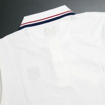 ●送料390円可能商品 フィラ ゴルフ FILA GOLF 新品 メンズ UVCUT 半袖 ポロシャツ 白 XLサイズ [748660-WT-LL]一 三 参★QWER QQAA-18_画像3