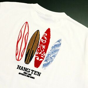 ●送料390円可能商品 ハンテン HANGTEN 新品 メンズ 快適 カジュアル バックロゴ 半袖 Tシャツ 白 XLサイズ[SM367-NE2-LL]一 三 参★QWER★