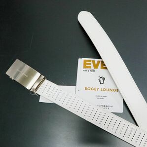 ★ボギーラウンジ ゴルフ EVEN BOGEY LOUNGE GOLF 新品 メンズ 着脱らくらく 長さ調節可能 ベルト BELT [J1328YY-WHT-120] 一 八★QWERの画像2