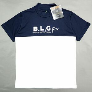 ●送料390円可能商品 ボギーラウンジ ゴルフ EVEN BOGEY LOUNGE GOLF 新品 メンズ 半袖 Tシャツ 紺 Lサイズ[3A10122BG-67-L]一 三 弐★QWERの画像2