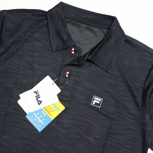 ●送料390円可能商品 フィラ FILA 新品 メンズ 吸水速乾 UVCUT スポーツ 半袖 ポロシャツ Lサイズ [414342-MCG-L]一 三 弐★QWER