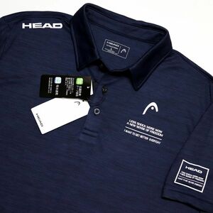 ●送料390円可能商品 ヘッド ゴルフ HEAD GOLF 新品 メンズ ドライ 抗菌防臭 半袖 ポロシャツ 紺 XL[1232165A2H-74-LL]一 三 参★QWER