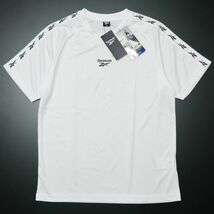 ●送料390円可能商品 リーボック REEBOK 新品 メンズ 速乾 ドライ UVカット ストレッチ 半袖 Tシャツ 白 L [X5334RR-N0-L] 三 弐★QWER★_画像2