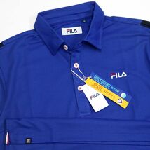 ●送料390円可能商品 フィラ ゴルフ FILA GOLF 新品 メンズ 吸水速乾 UVCUT 半袖 ポロシャツ M [749644G-BL-M]一 三 壱★QWER QQAA-18_画像1