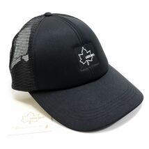 ★ロゴス LOGOS アウトドア 新品 カジュアル シンプル メッシュ キャップ 帽子 CAP ぼうし 黒 56-60cm [SMSKLD147B-GRY-56] 一 七★QWER★_画像1