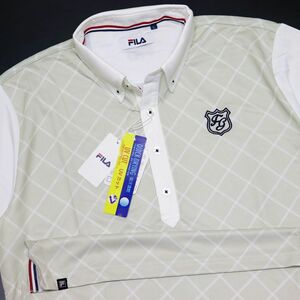 ●送料390円可能商品 フィラ ゴルフ FILA GOLF 訳あり メンズ 吸汗速乾 半袖 ボタンダウン ポロシャツ XXL [HM28]一 三 零★QWER