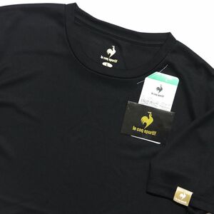 ●送料390円可能商品 ルコック le coq sportif 新品 メンズ トレーニング 半袖 Tシャツ ウェア 黒 Lサイズ [12368-BLK-L]一 三 弐★QWER