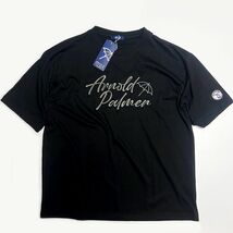 ●送料390円可能商品 アーノルドパーマー ARNOLD PALMER 新品 メンズ 刺繍ロゴ 半袖 Tシャツ 黒 [6091818-06-L]一 三 弐★QWER_画像3