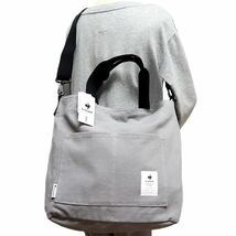 ★ルコック le coq sportif 新品 軽量 収納力 2WAY ななめ掛け ショルダー トートバッグ バッグ 鞄 かばん BAG 灰[36318-010]一 六★QWER_画像1