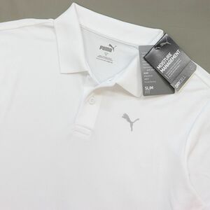 * postage 390 jpy possibility commodity Puma PUMA new goods men's . water speed . dry training polo-shirt with short sleeves white XL size [521933-02-XL] three three *QWER