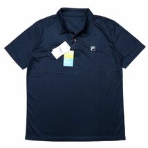 ●送料390円可能商品 フィラ FILA 新品 メンズ 吸水速乾 UVCUT スポーツ 半袖 ポロシャツ 紺 Lサイズ [414343-NV-L]一 三 弐★QWER_画像2