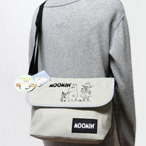 * Moomin MOOMIN new goods convenience casual messenger bag shoulder bag BAG bag bag ash [MOOMIN-GRY1N] one six *QWER*
