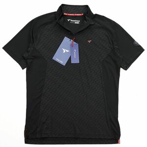 * стоимость доставки 390 иен возможность товар Bridgestone Golf GOLF Tour Stage новый товар мужской Zip выше рубашка-поло чёрный [1222041C2T-17-M] один три .*QWER