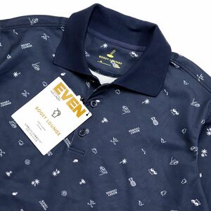 * стоимость доставки 390 иен возможность товар bogi- lounge Golf EVEN BOGEY LOUNGE GOLF новый товар мужской рубашка-поло с коротким рукавом темно-синий L [3C10151BG-67-L] один три .*QWER