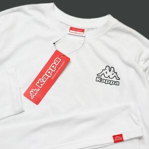 ●送料390円可能商品 カッパ KAPPA 新品 メンズ カジュアル シンプル 長袖 Tシャツ ロンT 白 XLサイズ [X0390XAC-N0A-LL] 一 三 参★QWER★