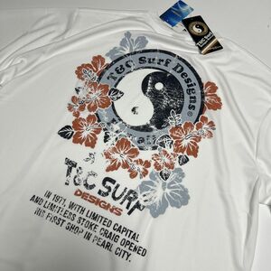 ●送料390円可能商品 タウン＆カントリー T＆C SURF DESIGNS 新品 メンズ 吸汗速乾 DRY 半袖 Tシャツ 白[DM7329-01-4L]一 三 零★QWER★