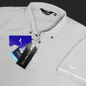 * postage 390 jpy possibility commodity Mizuno Golf MIZUNO GOLF new goods men's . sweat speed . button down polo-shirt [52JA905203-M] one three .*QWER QQAA-20