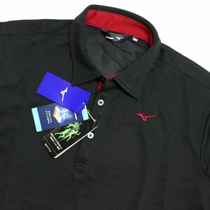 * postage 390 jpy possibility commodity Mizuno Golf MIZUNO GOLF new goods men's . sweat speed . movement ... polo-shirt black [52JA8055091N-2XL] one three 0 *QWER